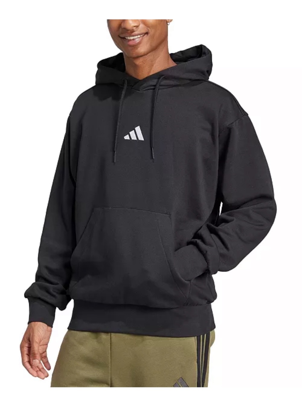Men's adidas Essentials Feel Cozy Fleece Hoodie- Size Large- Pre-owned